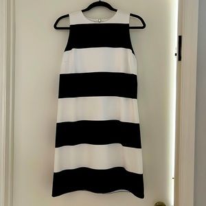 Large black and white striped Love Ady dress